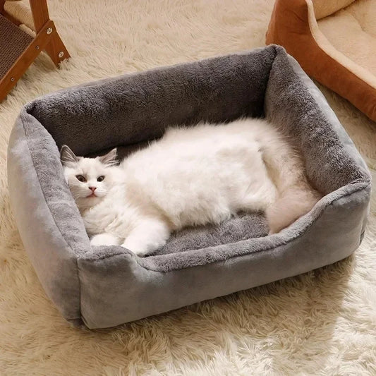 Pet Large Dog Bed Warm House  Square Nest Pet Kennel For Small Medium Large Dogs Cat Puppy Plus Size Dog Baskets